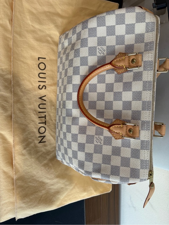 Louis Vuitton Handbags - Speedy 30- Louis Vuitton Damier Azur Canvas Speedy Satchel